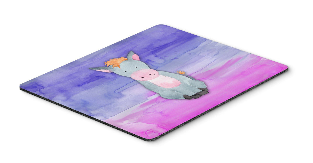 Donkey Watercolor Mouse Pad, Hot Pad or Trivet BB7415MP by Caroline&#39;s Treasures
