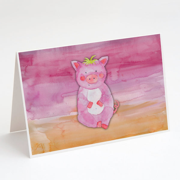 Buy this Pig Watercolor Greeting Cards and Envelopes Pack of 8