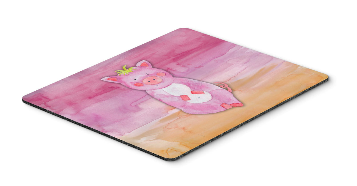 Pig Watercolor Mouse Pad, Hot Pad or Trivet BB7416MP by Caroline&#39;s Treasures