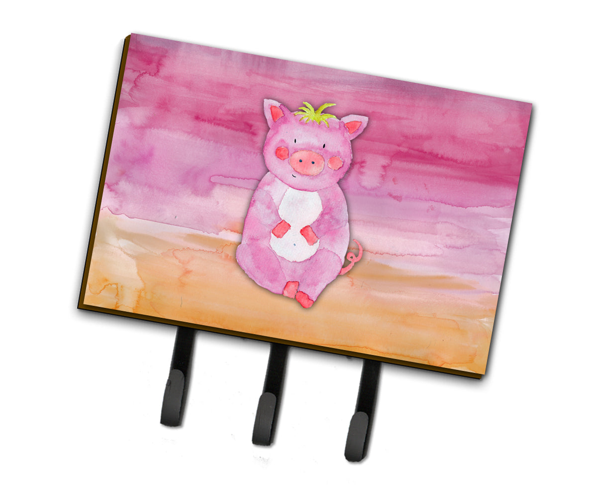 Pig Watercolor Leash or Key Holder BB7416TH68