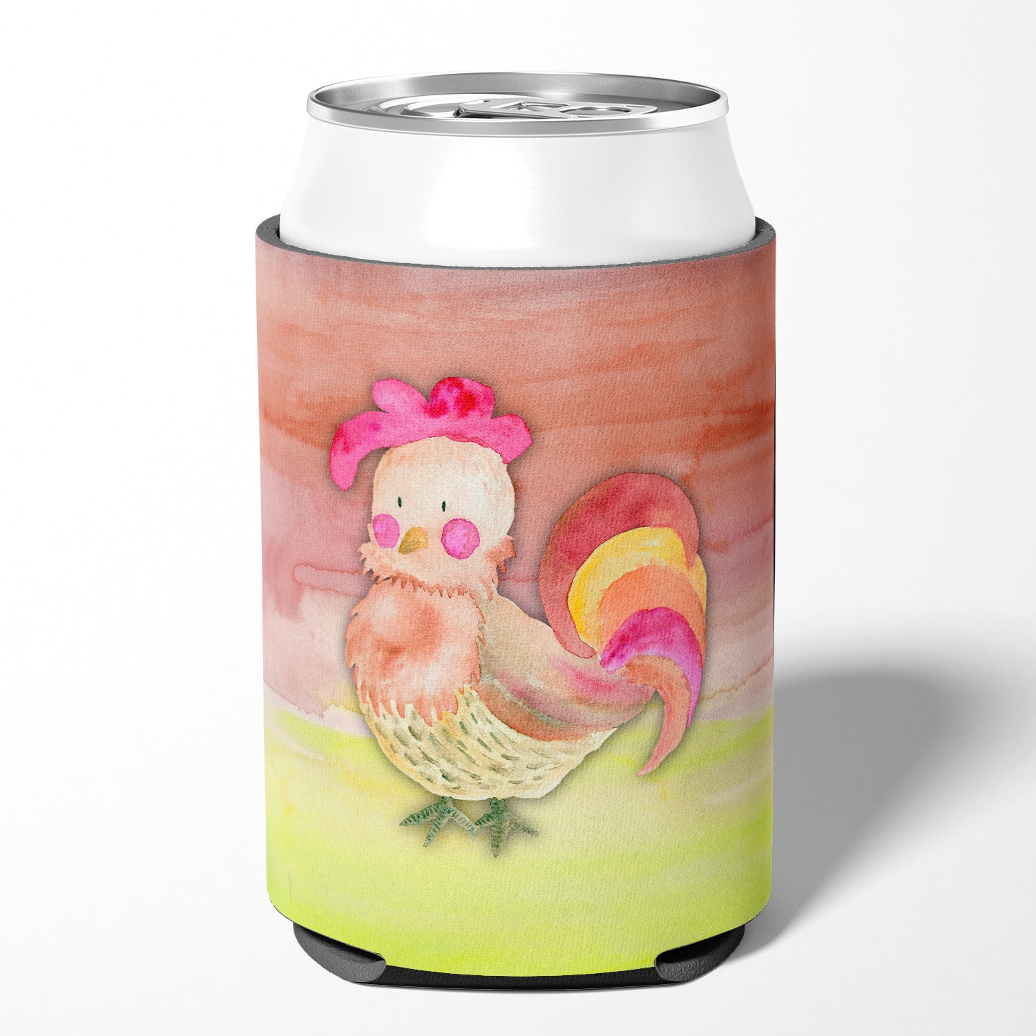 Rooster Watercolor Can or Bottle Hugger BB7417CC