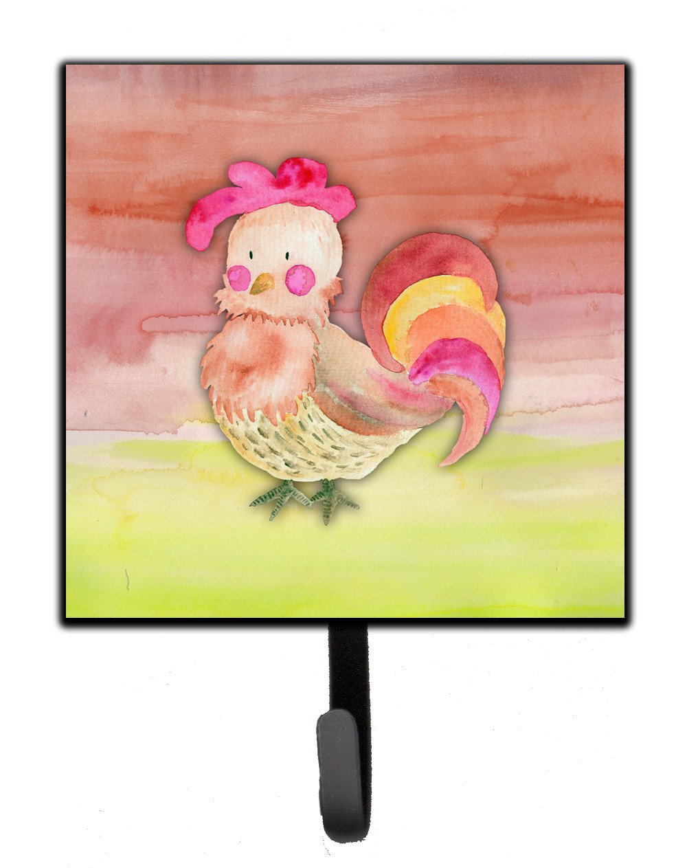 Rooster Watercolor Leash or Key Holder BB7417SH4 by Caroline&#39;s Treasures