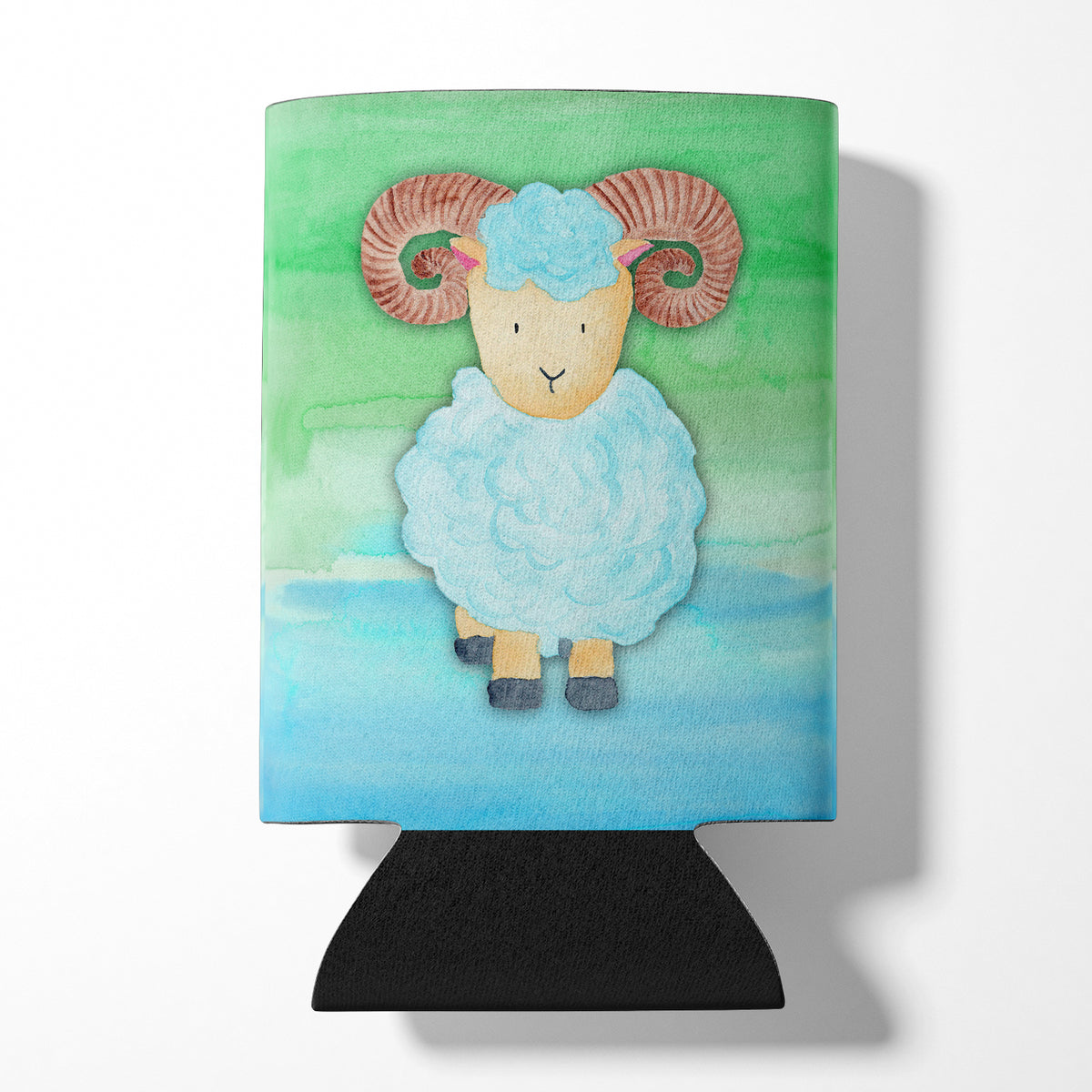 Ram Sheep Watercolor Can or Bottle Hugger BB7418CC