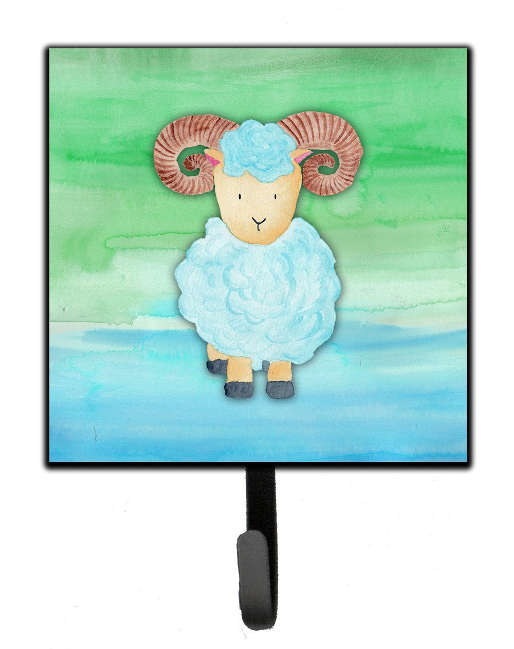 Ram Sheep Watercolor Leash or Key Holder BB7418SH4 by Caroline&#39;s Treasures