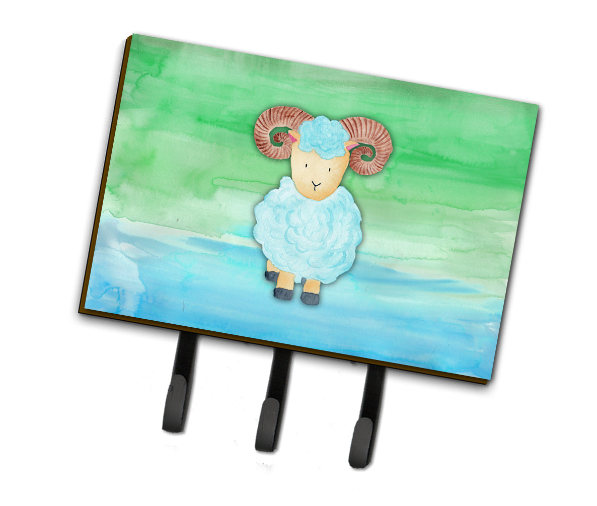 Ram Sheep Watercolor Leash or Key Holder BB7418TH68