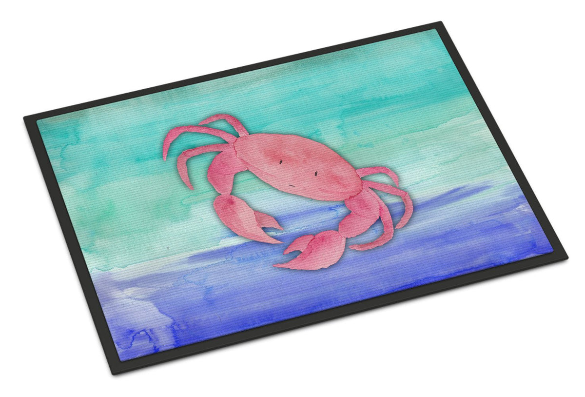 Crab Watercolor Indoor or Outdoor Mat 24x36 BB7420JMAT by Caroline&#39;s Treasures