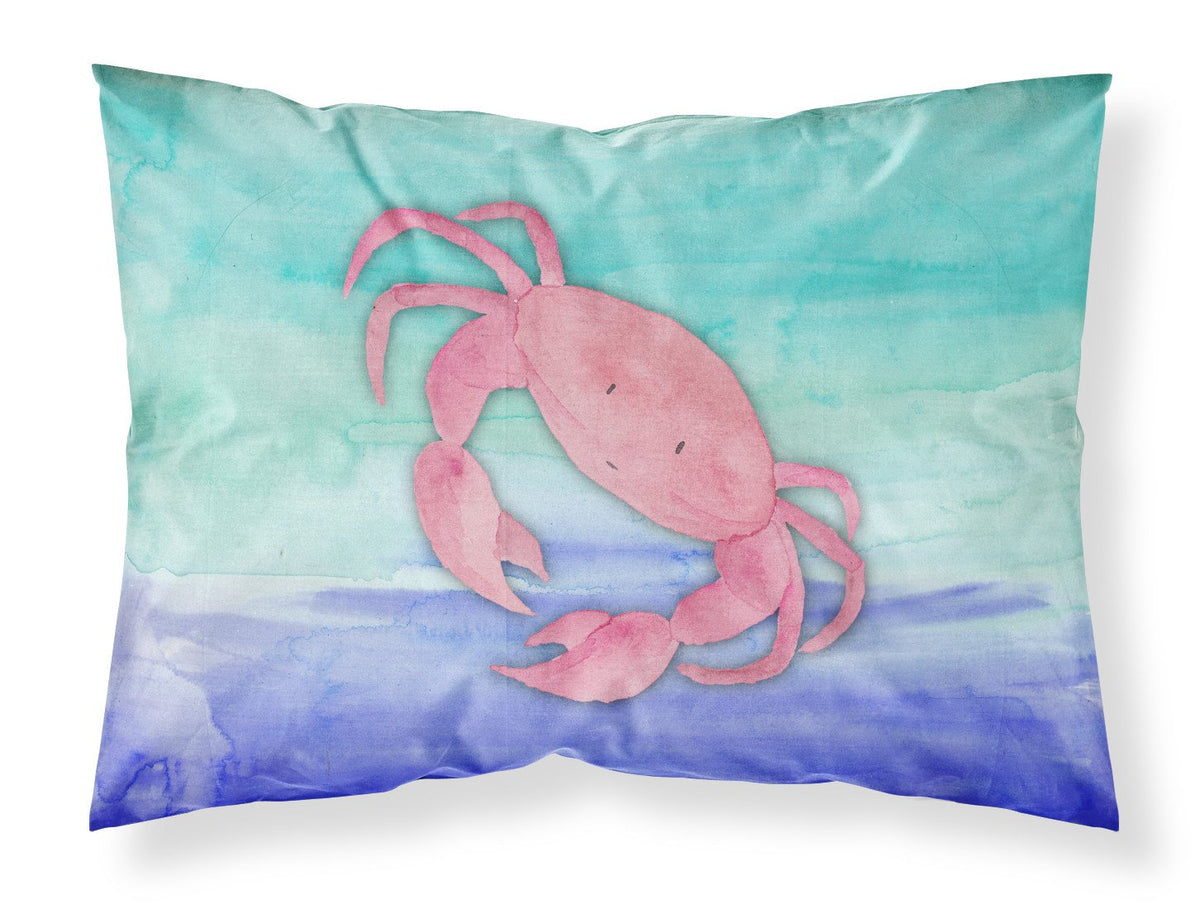 Crab Watercolor Fabric Standard Pillowcase BB7420PILLOWCASE by Caroline&#39;s Treasures