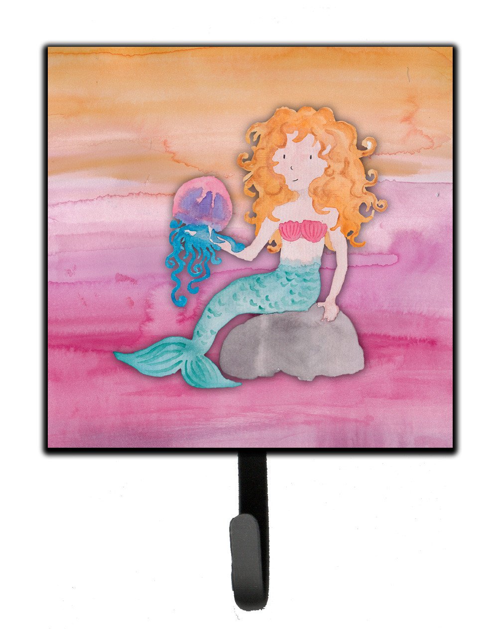 Blonde Mermaid Watercolor Leash or Key Holder BB7423SH4 by Caroline&#39;s Treasures