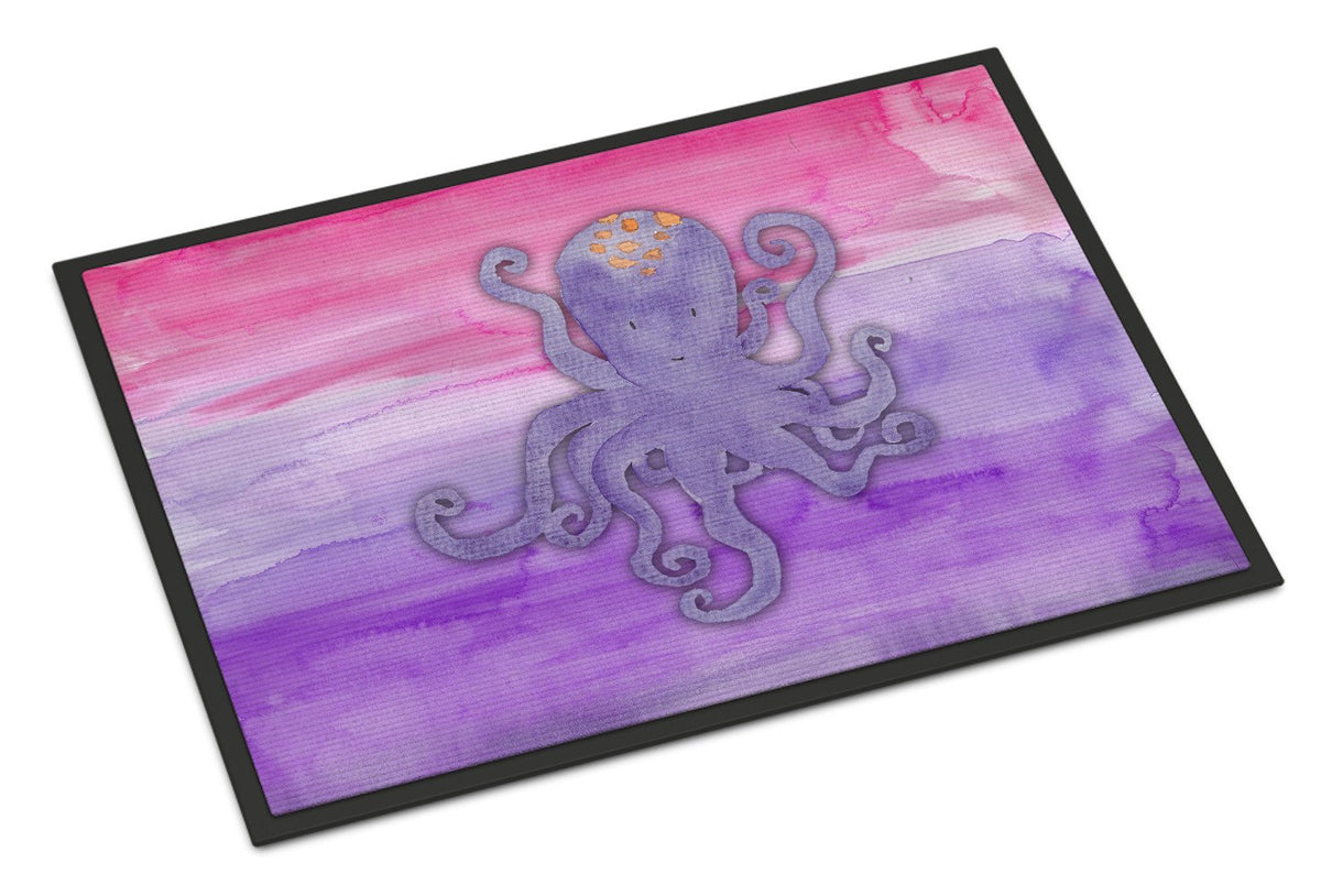Octopus Watercolor Indoor or Outdoor Mat 24x36 BB7424JMAT by Caroline&#39;s Treasures