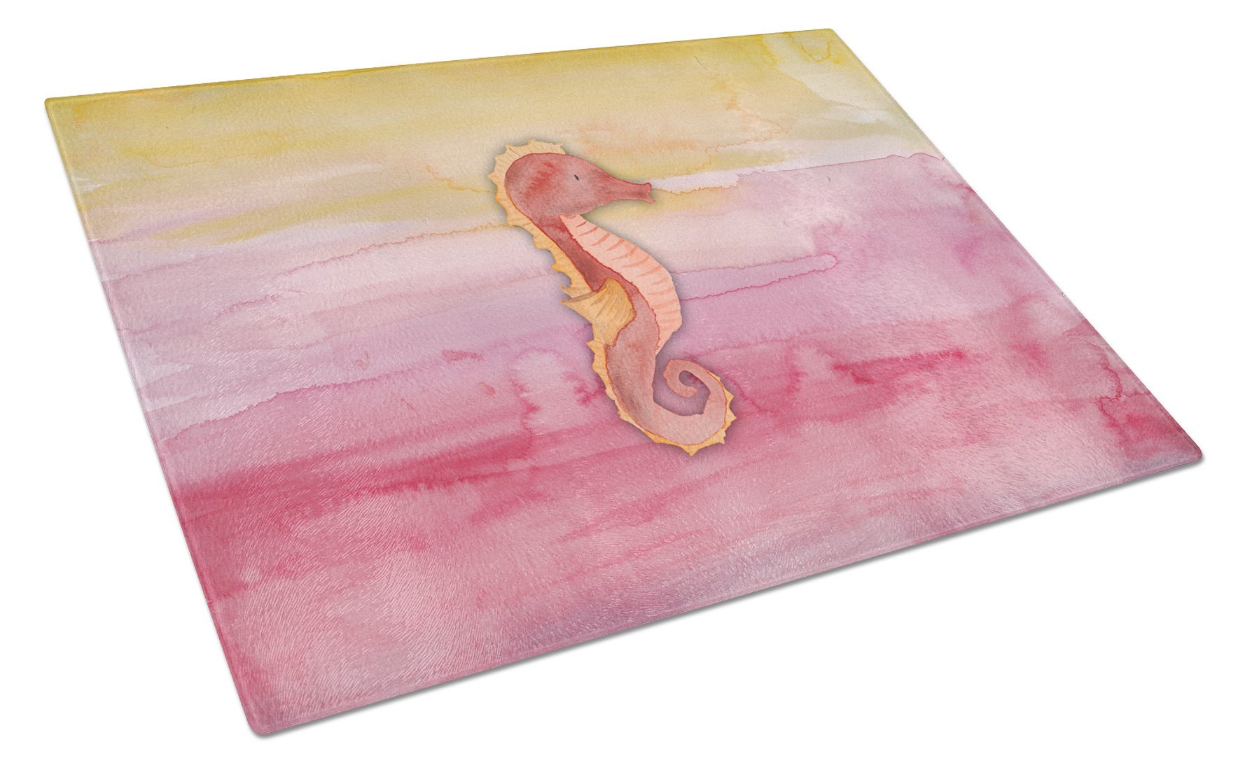 Seahorse Watercolor Glass Cutting Board Large BB7425LCB by Caroline's Treasures