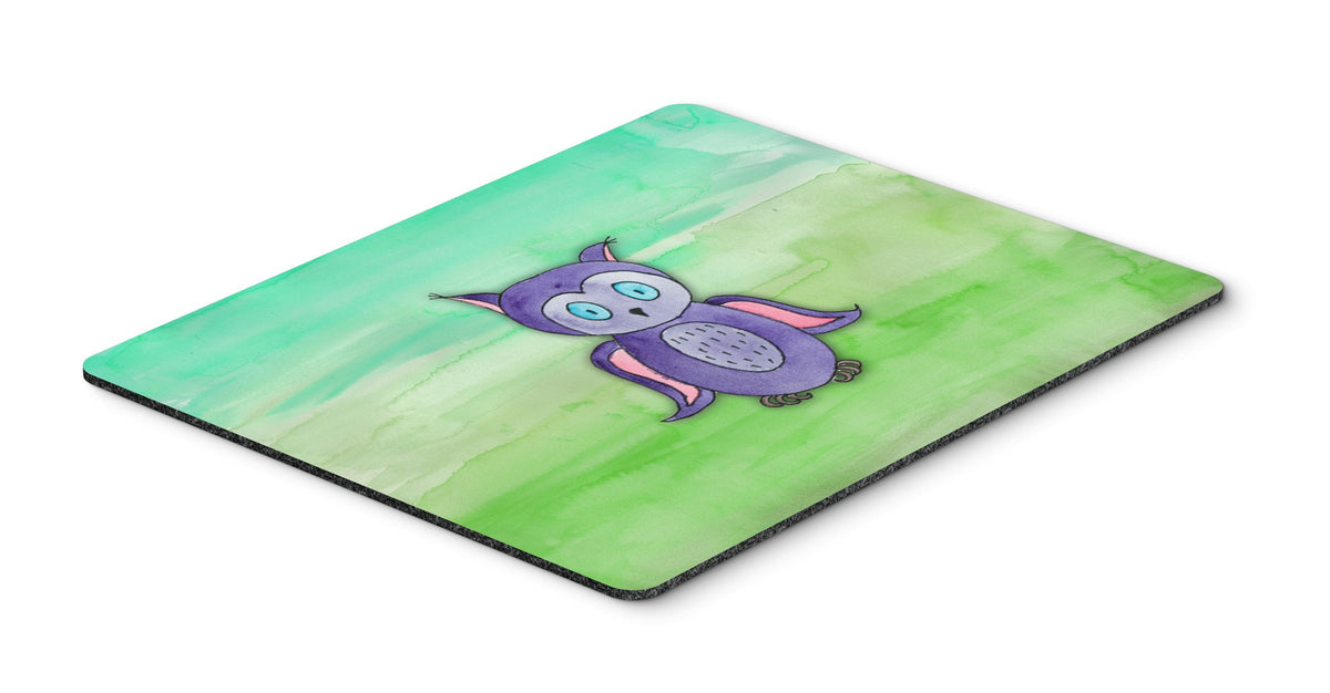Purple Owl Watercolor Mouse Pad, Hot Pad or Trivet BB7429MP by Caroline&#39;s Treasures