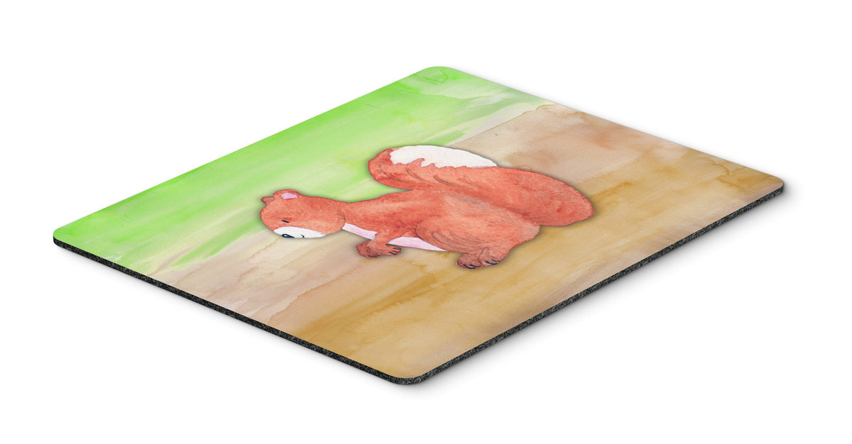 Squirrel Watercolor Mouse Pad, Hot Pad or Trivet BB7431MP by Caroline&#39;s Treasures