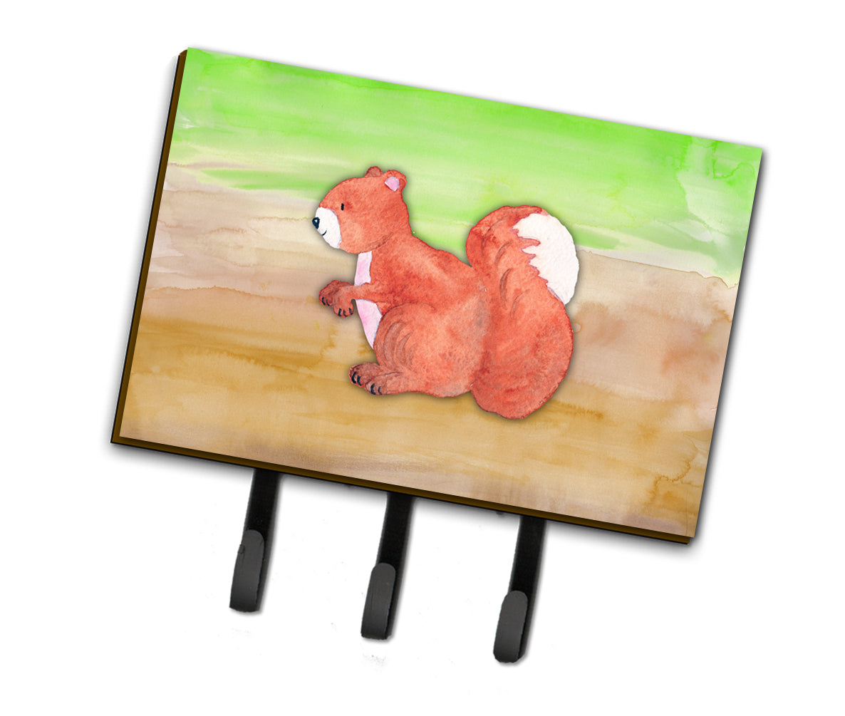 Squirrel Watercolor Leash or Key Holder BB7431TH68