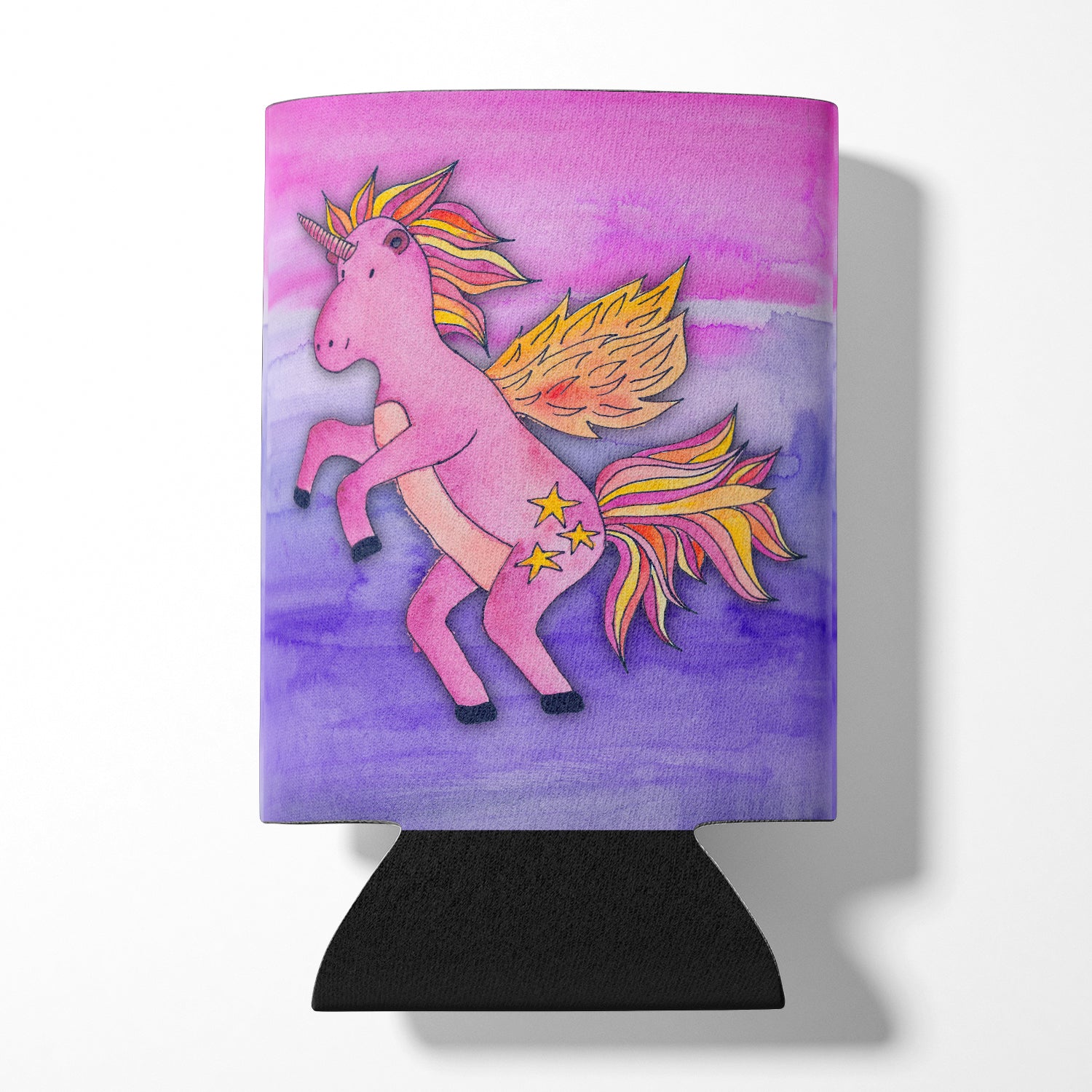 Pink Unicorn Watercolor Can or Bottle Hugger BB7432CC  the-store.com.