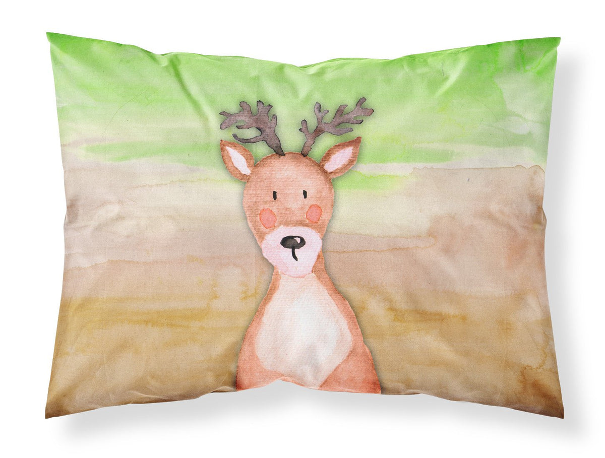 Deer Watercolor Fabric Standard Pillowcase BB7435PILLOWCASE by Caroline&#39;s Treasures