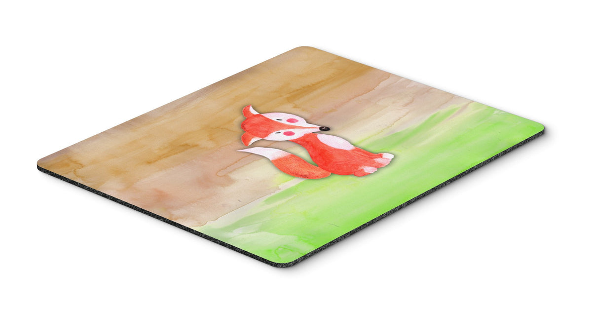 Fox Watercolor Mouse Pad, Hot Pad or Trivet BB7436MP by Caroline&#39;s Treasures
