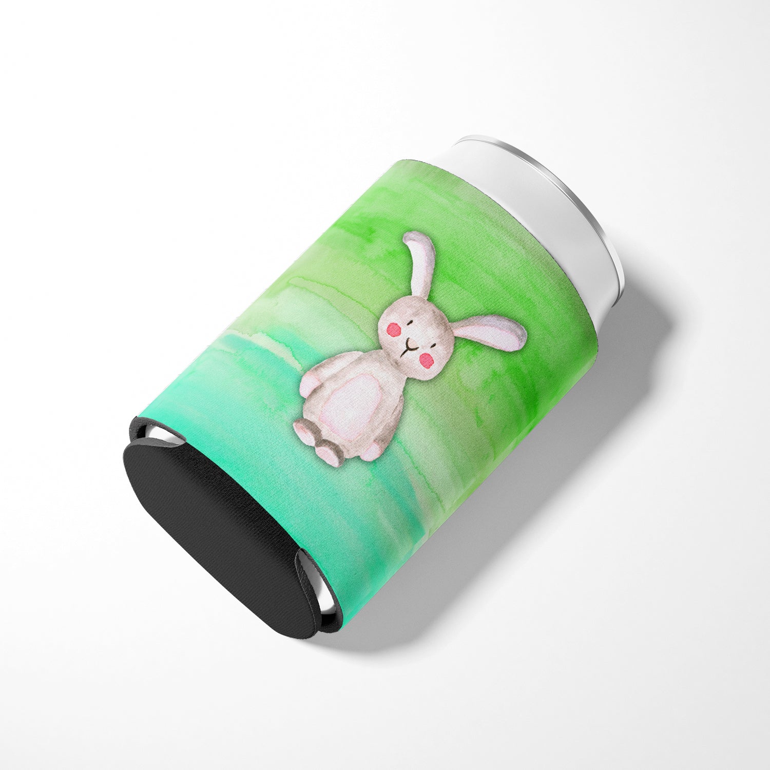 Bunny Rabbit Watercolor Can or Bottle Hugger BB7437CC