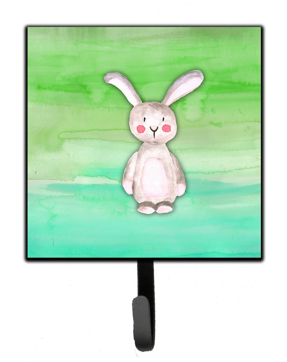 Bunny Rabbit Watercolor Leash or Key Holder BB7437SH4 by Caroline&#39;s Treasures