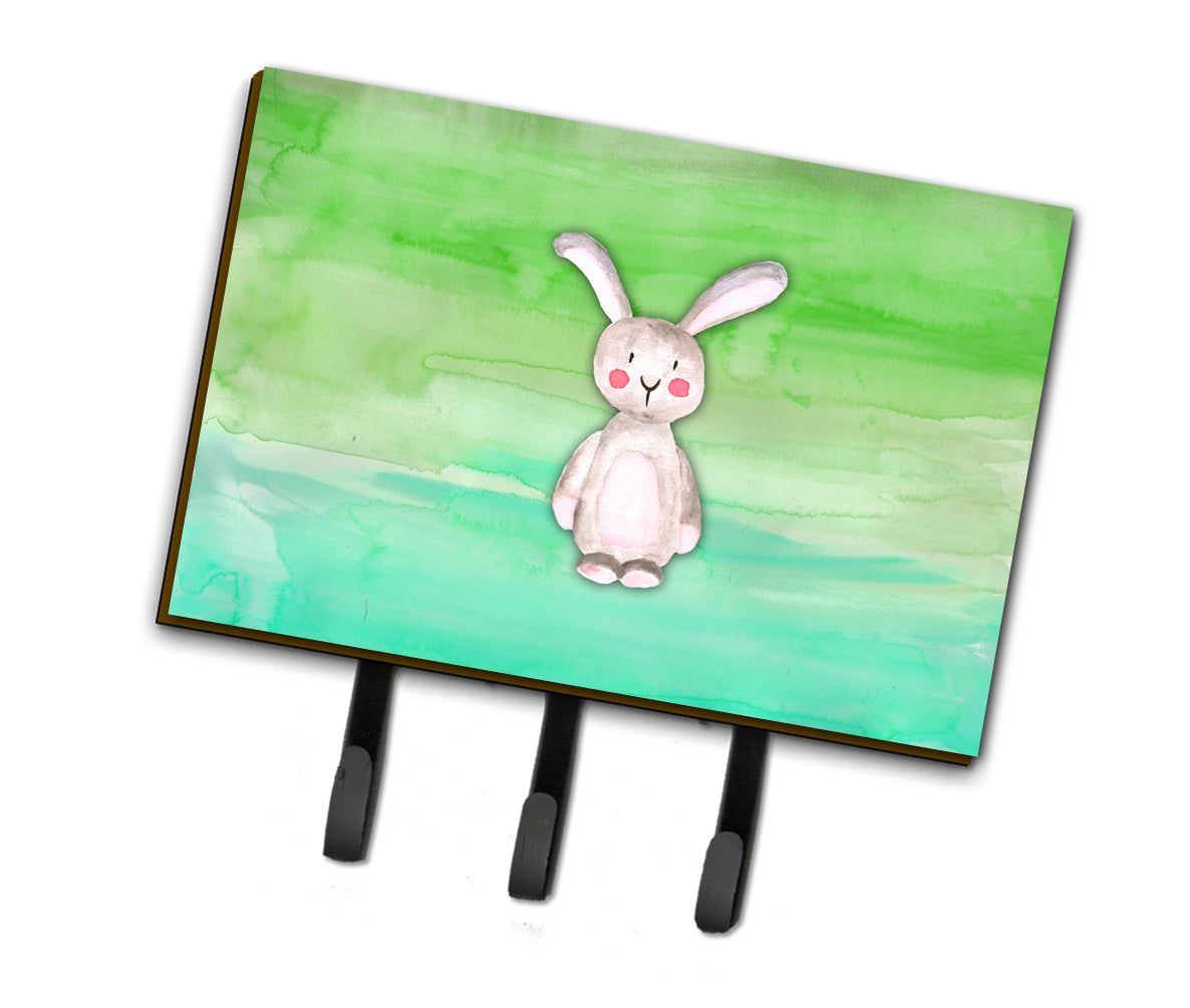Bunny Rabbit Watercolor Leash or Key Holder BB7437TH68  the-store.com.