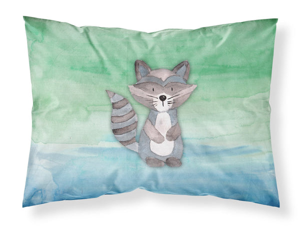 Raccoon Watercolor Fabric Standard Pillowcase BB7438PILLOWCASE by Caroline's Treasures
