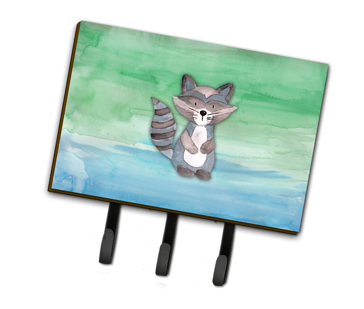 Raccoon Watercolor Leash or Key Holder BB7438TH68