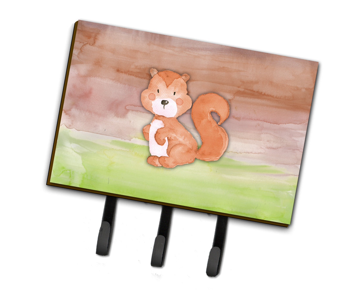 Squirrel Watercolor Leash or Key Holder BB7439TH68
