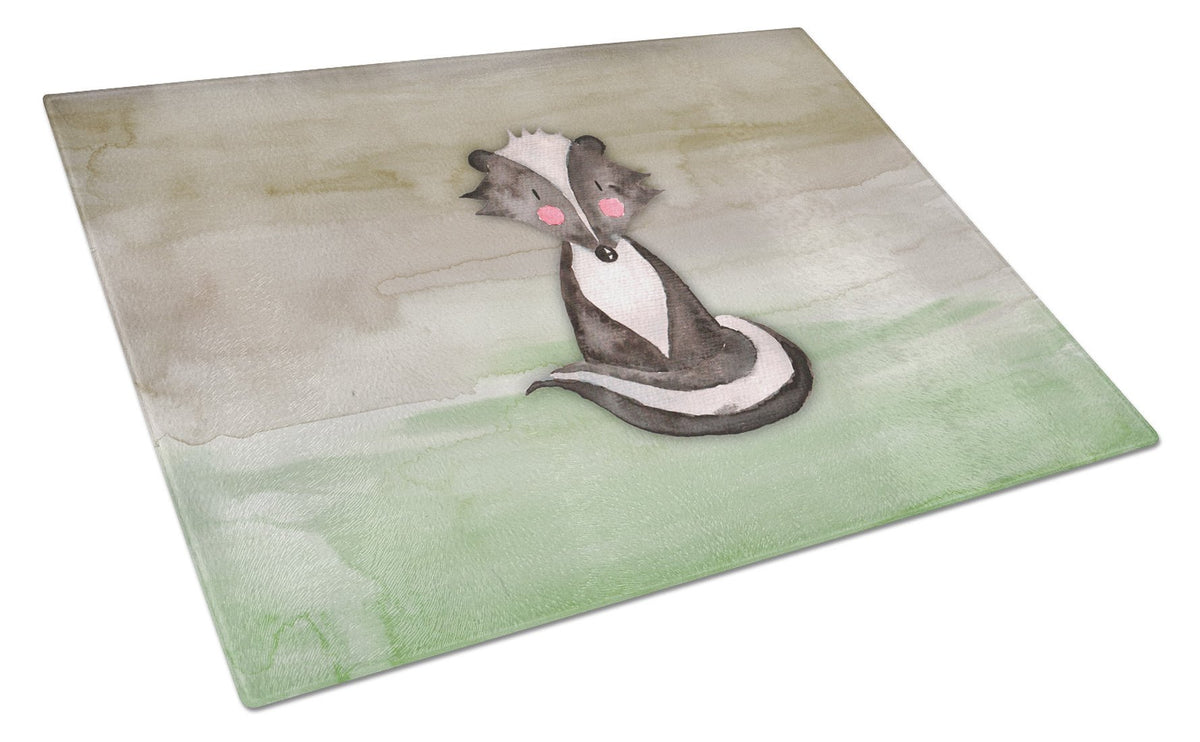 Badger Watercolor Glass Cutting Board Large BB7440LCB by Caroline&#39;s Treasures