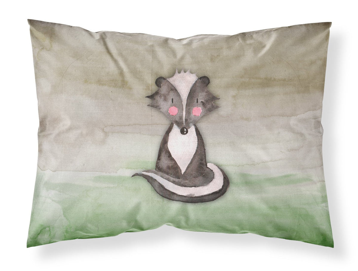 Badger Watercolor Fabric Standard Pillowcase BB7440PILLOWCASE by Caroline&#39;s Treasures