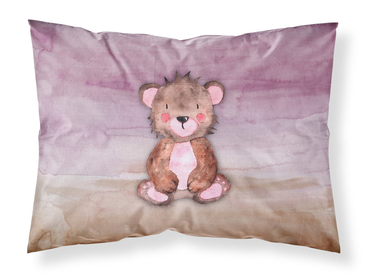 Bear Cub Watercolor Fabric Standard Pillowcase BB7441PILLOWCASE by Caroline&#39;s Treasures