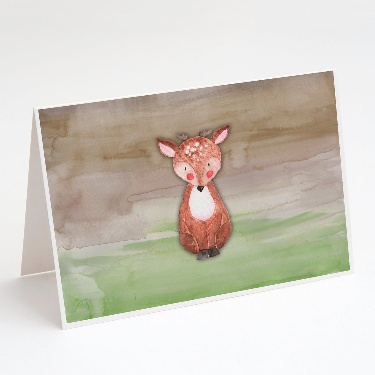 Buy this Baby Deer Watercolor Greeting Cards and Envelopes Pack of 8