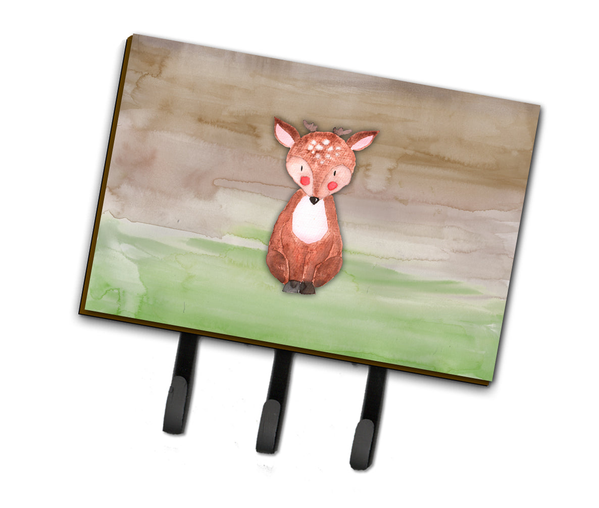 Baby Deer Watercolor Leash or Key Holder