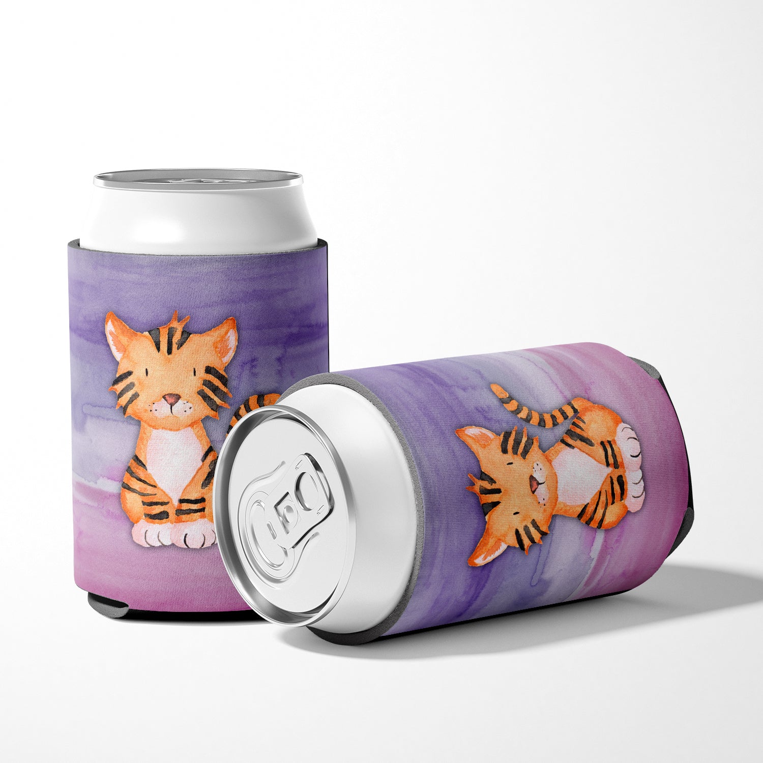 Tiger Cub Watercolor Can or Bottle Hugger BB7444CC