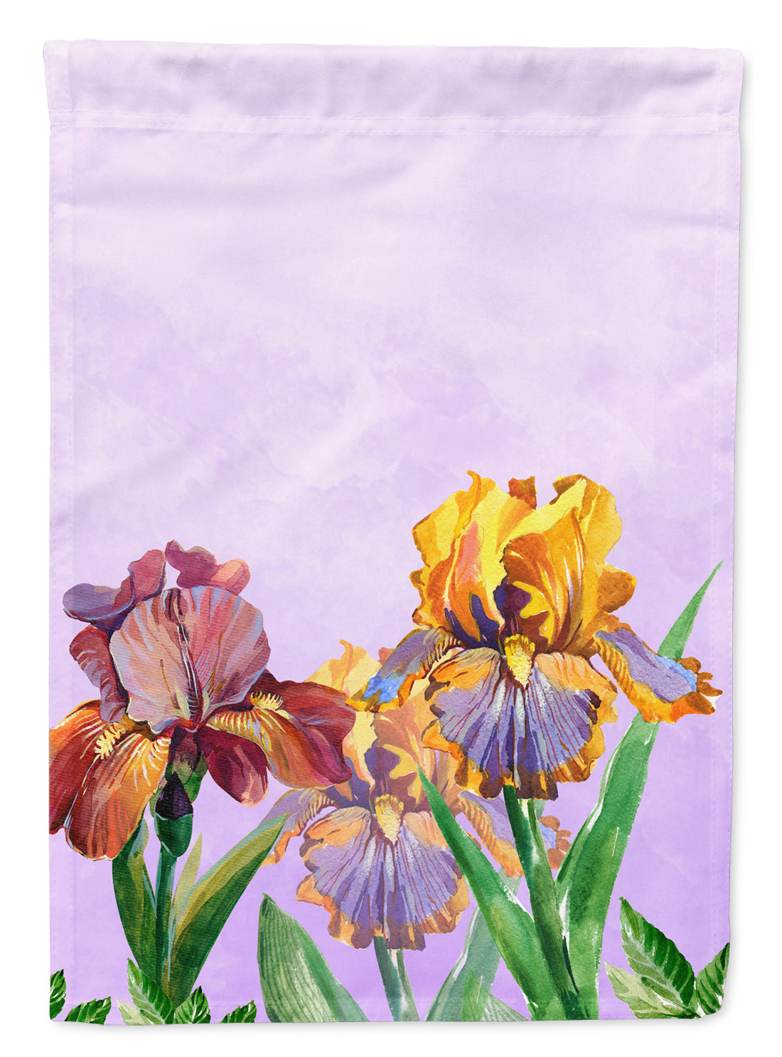 Purple and Yellow Iris Flag Canvas House Size BB7445CHF