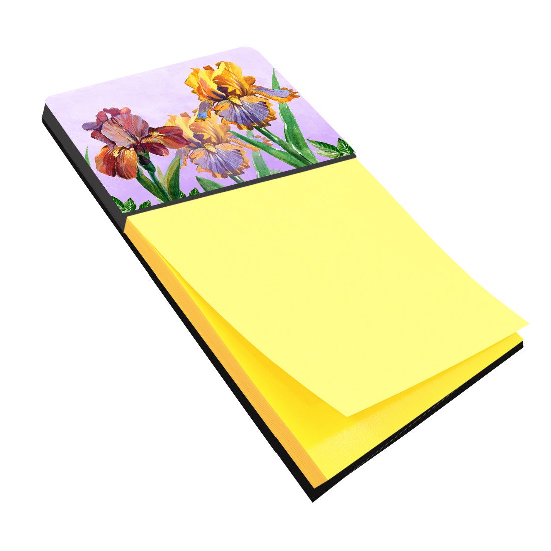 Purple and Yellow Iris Sticky Note Holder BB7445SN by Caroline&#39;s Treasures