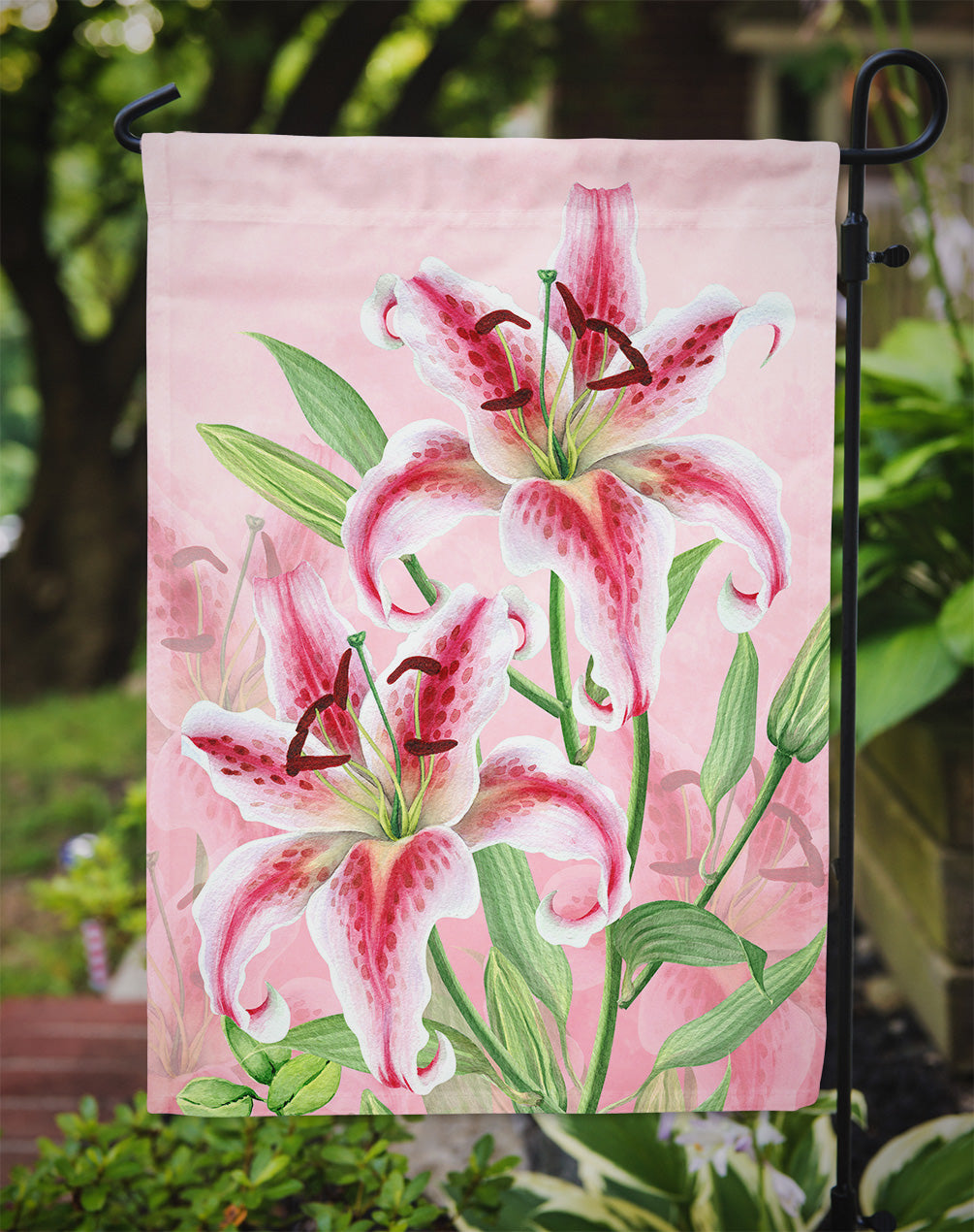 Pink Lillies Flag Garden Size BB7446GF