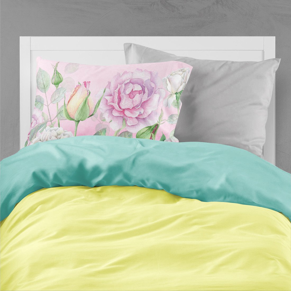 Rose Garden Fabric Standard Pillowcase BB7447PILLOWCASE by Caroline's Treasures