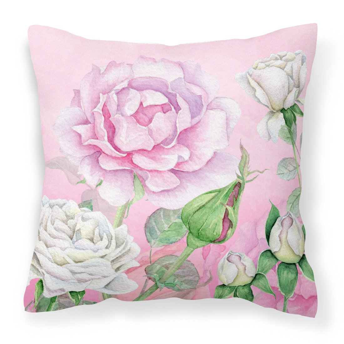 Rose Garden Fabric Decorative Pillow BB7447PW1818 by Caroline&#39;s Treasures