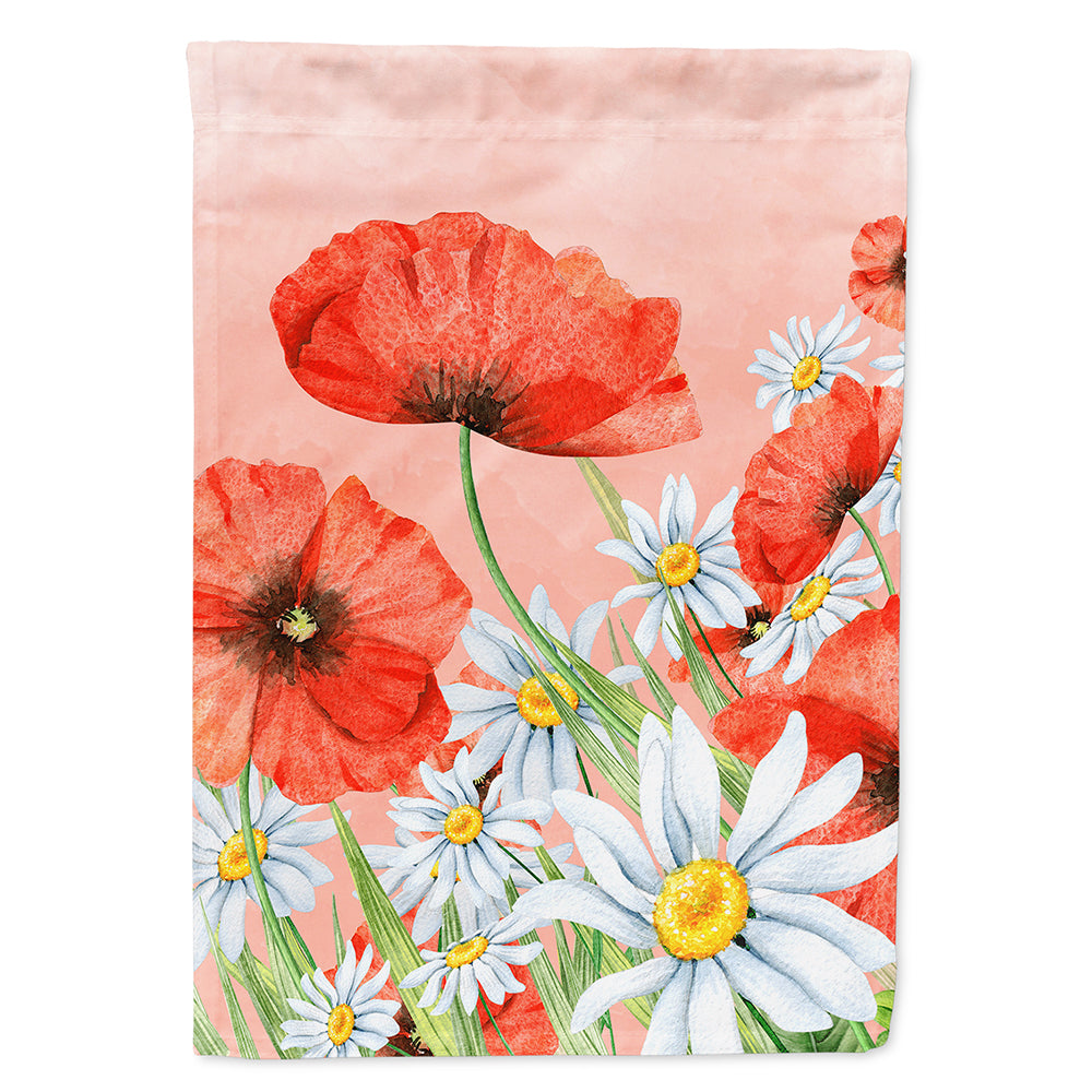 Poppies and Chamomiles Flag Canvas House Size BB7448CHF