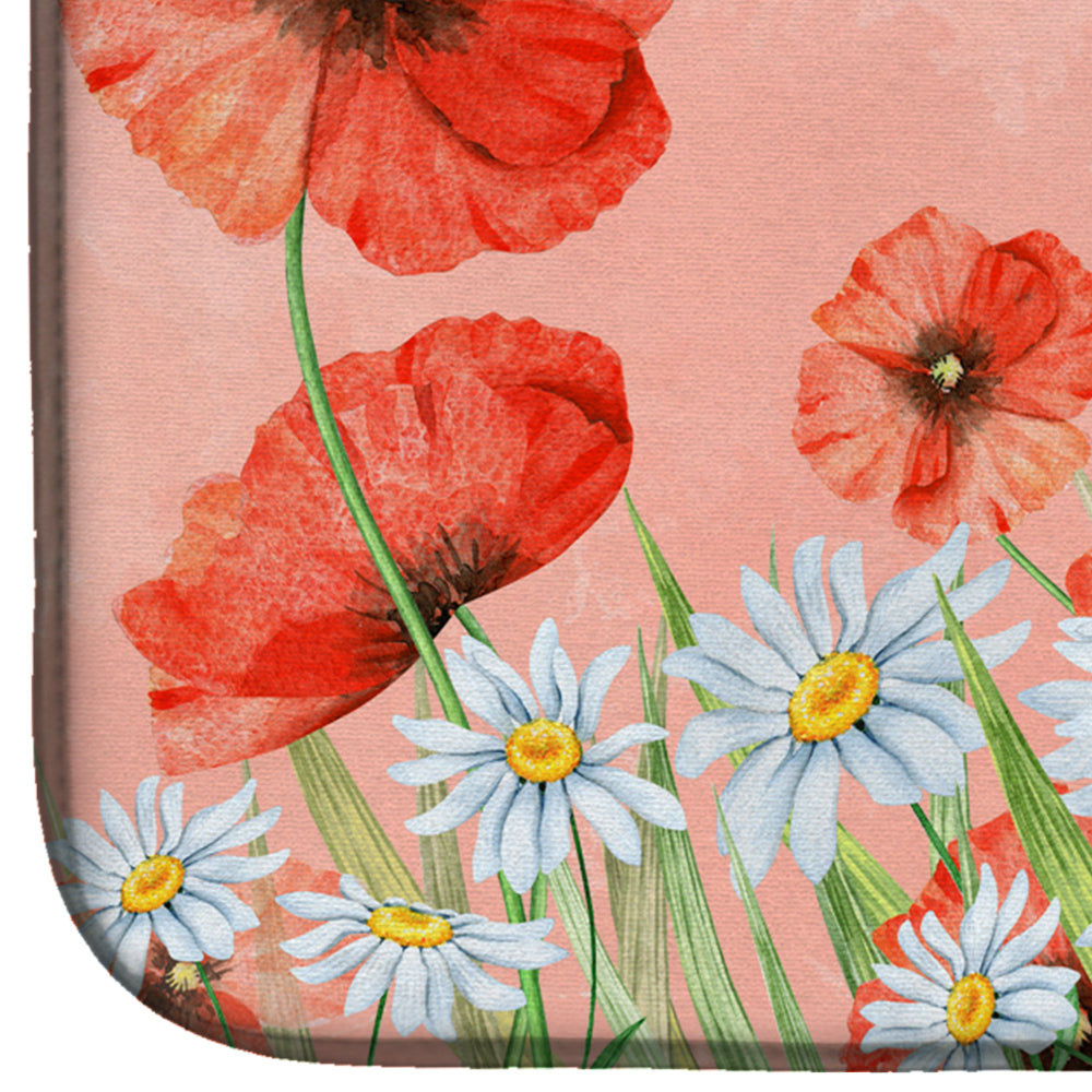 Poppies and Chamomiles Dish Drying Mat BB7448DDM  the-store.com.