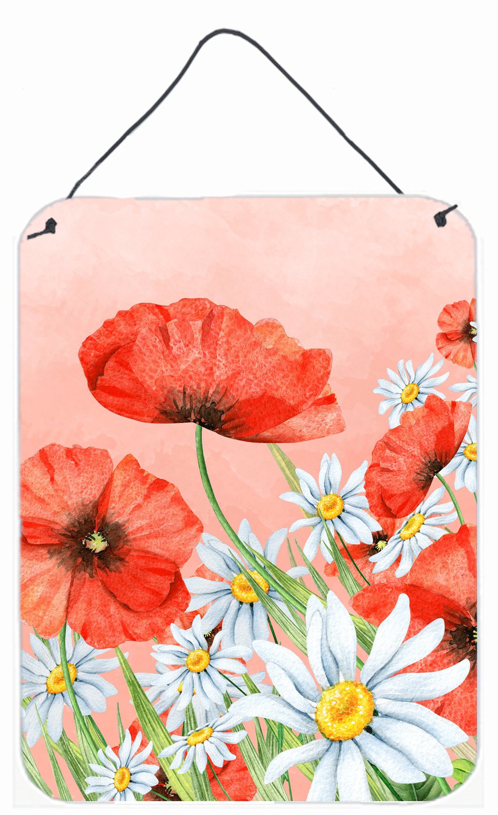 Poppies and Chamomiles Wall or Door Hanging Prints BB7448DS1216 by Caroline's Treasures
