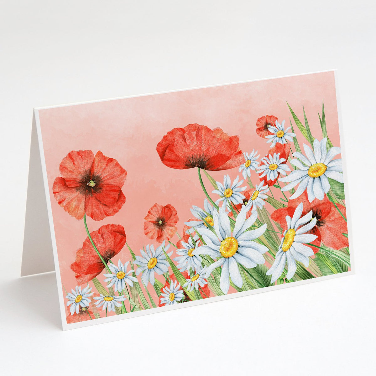 Buy this Poppies and Chamomiles Greeting Cards and Envelopes Pack of 8