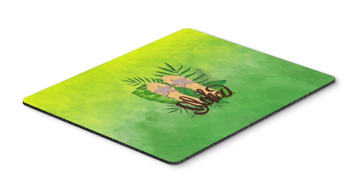Aloha Flip Flops Mouse Pad, Hot Pad or Trivet BB7449MP by Caroline&#39;s Treasures