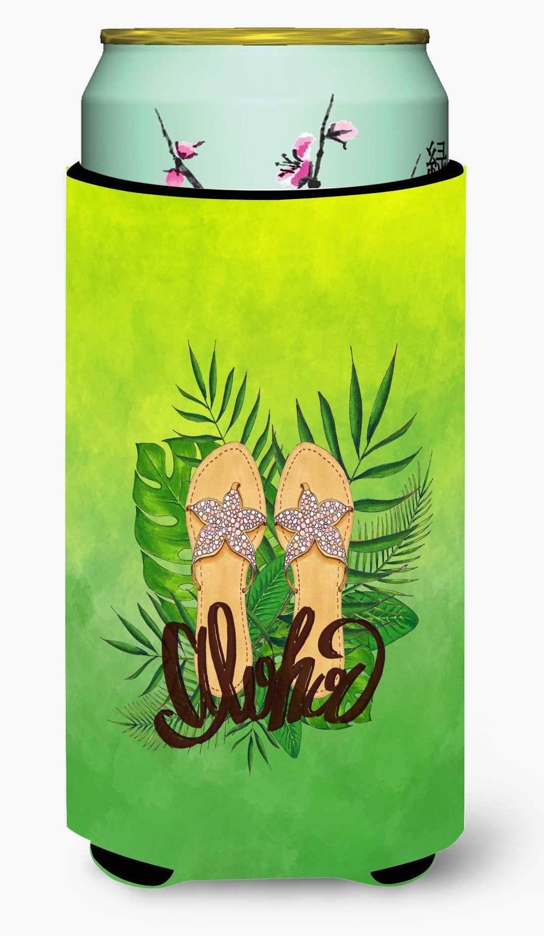 Aloha Flip Flops Tall Boy Beverage Insulator Hugger BB7449TBC by Caroline&#39;s Treasures