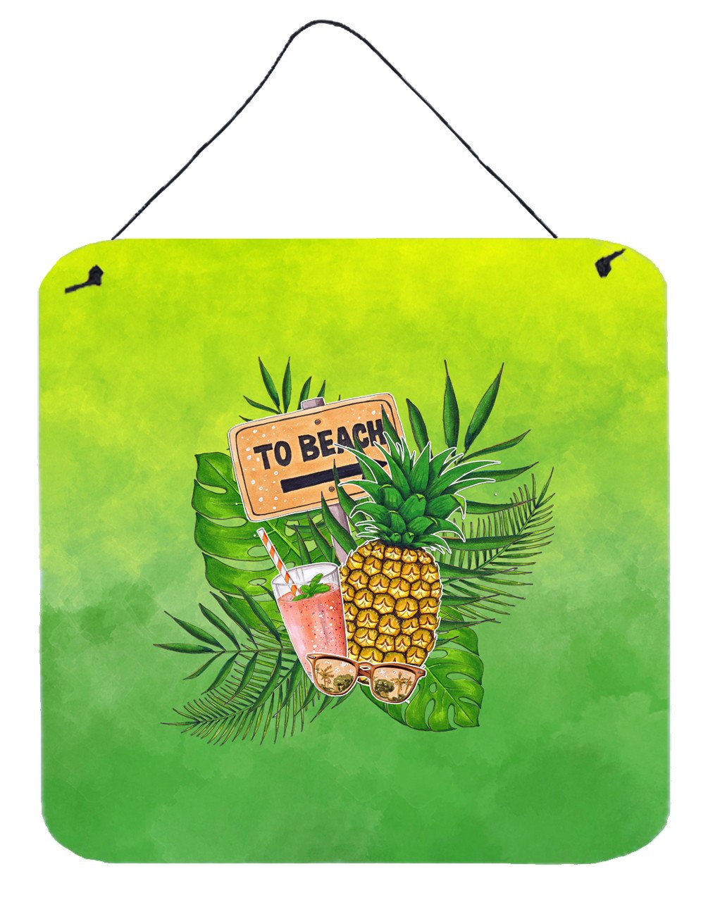 To the Beach Summer Wall or Door Hanging Prints BB7450DS66 by Caroline's Treasures