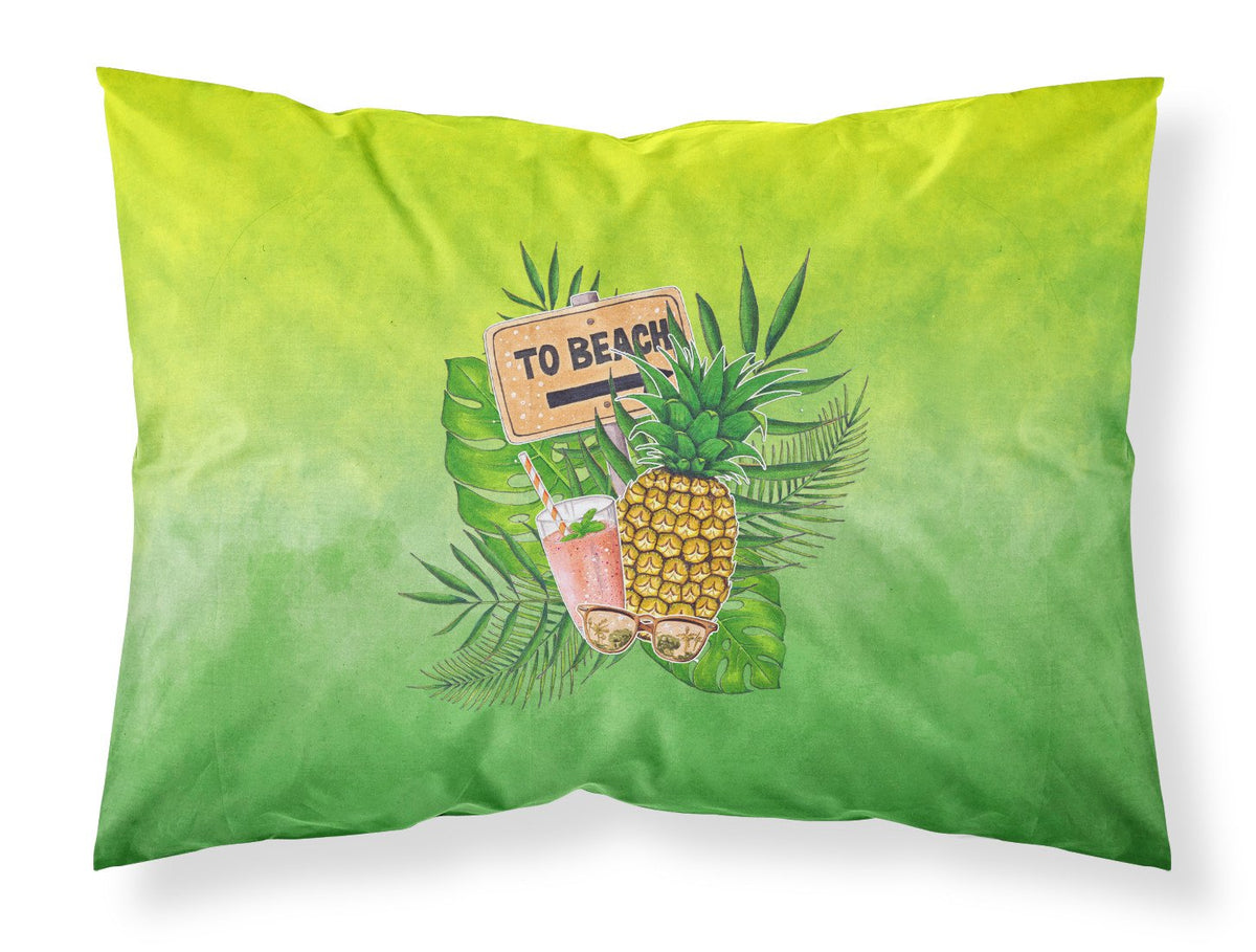 To the Beach Summer Fabric Standard Pillowcase BB7450PILLOWCASE by Caroline&#39;s Treasures