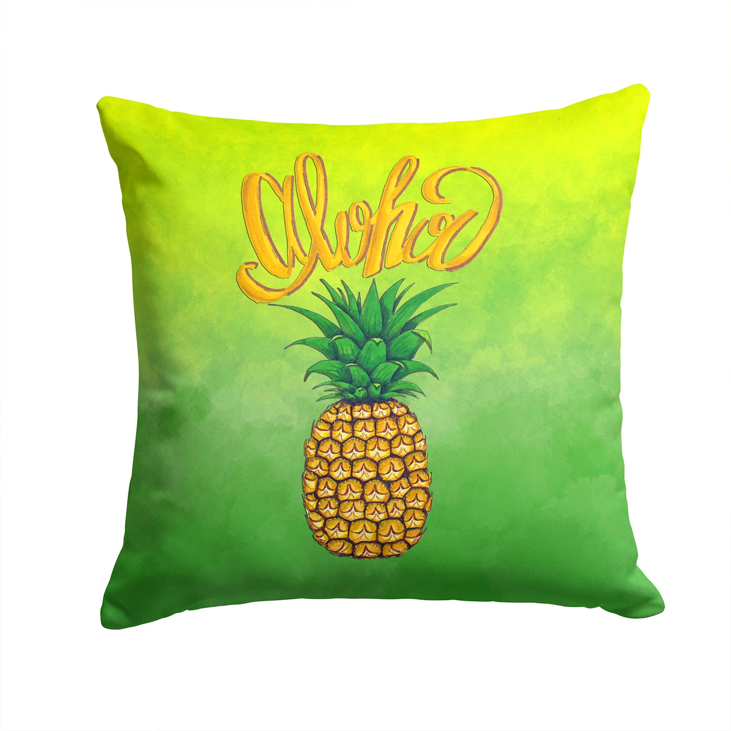 Aloha Pineapple Welcome Fabric Decorative Pillow BB7451PW1414 - the-store.com