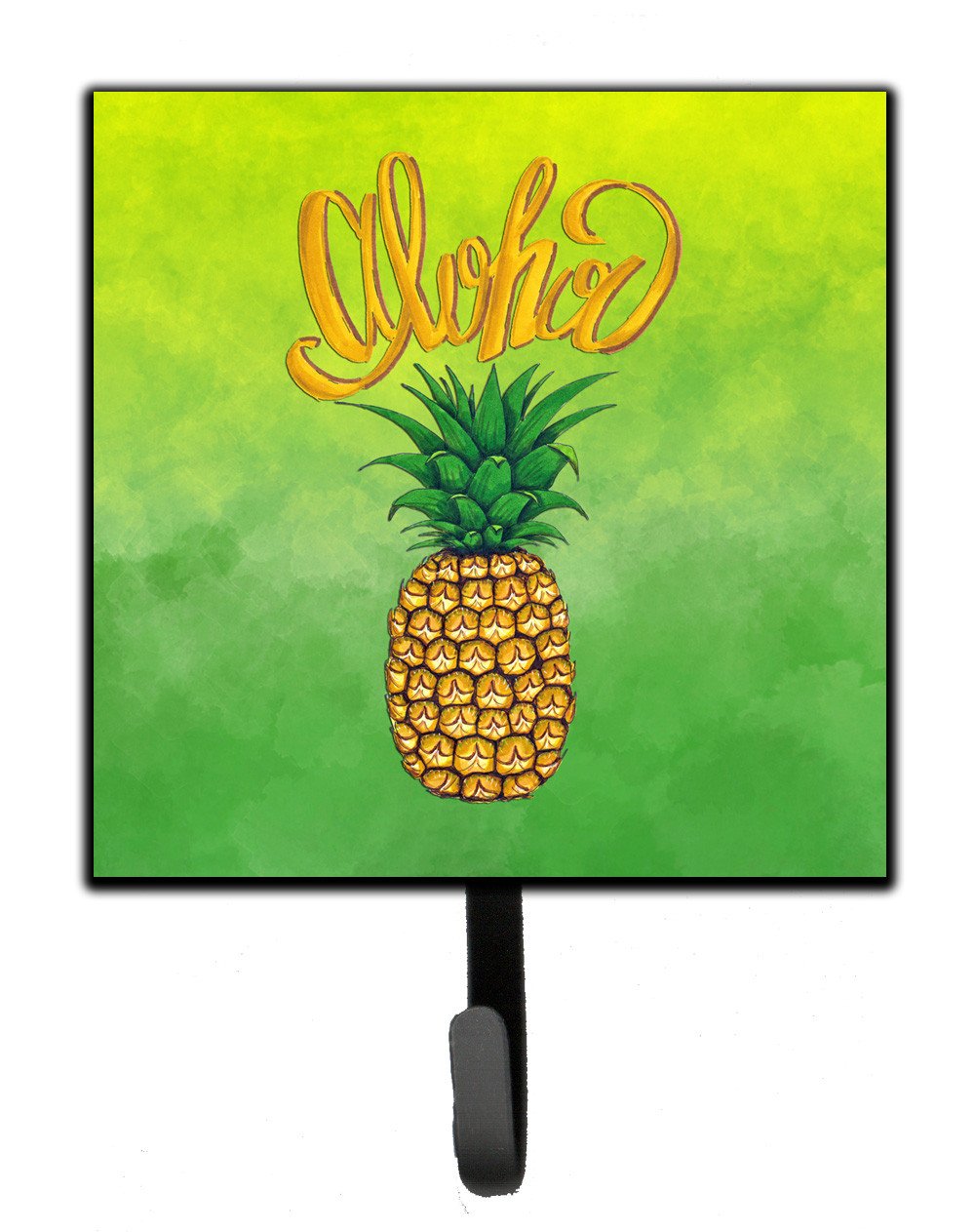 Aloha Pineapple Welcome Leash or Key Holder BB7451SH4 by Caroline&#39;s Treasures