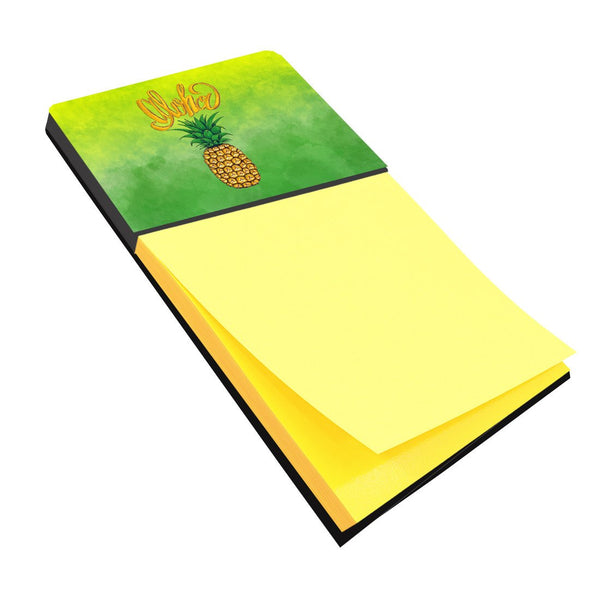 Aloha Pineapple Welcome Sticky Note Holder BB7451SN by Caroline's Treasures