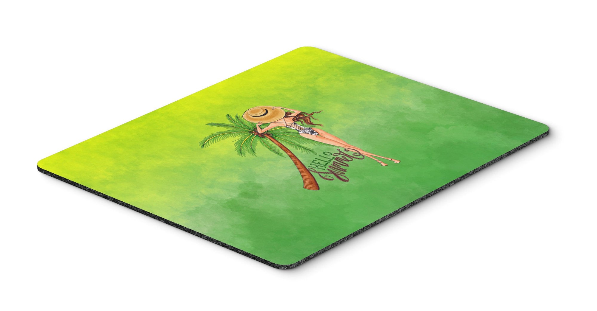 Hello Summer Lady in Swimsuit Mouse Pad, Hot Pad or Trivet BB7452MP by Caroline's Treasures