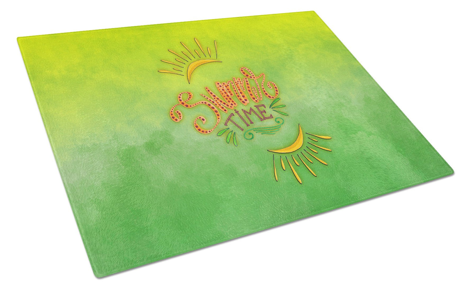 Summer Time Glass Cutting Board Large BB7453LCB by Caroline's Treasures
